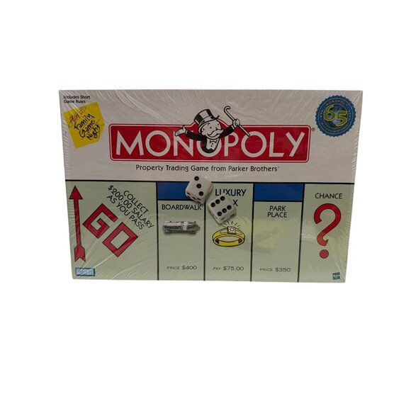 Monopoly Board Game Parker Brothers 65th Anniversary Edition New 1999 - Picture 1 of 4